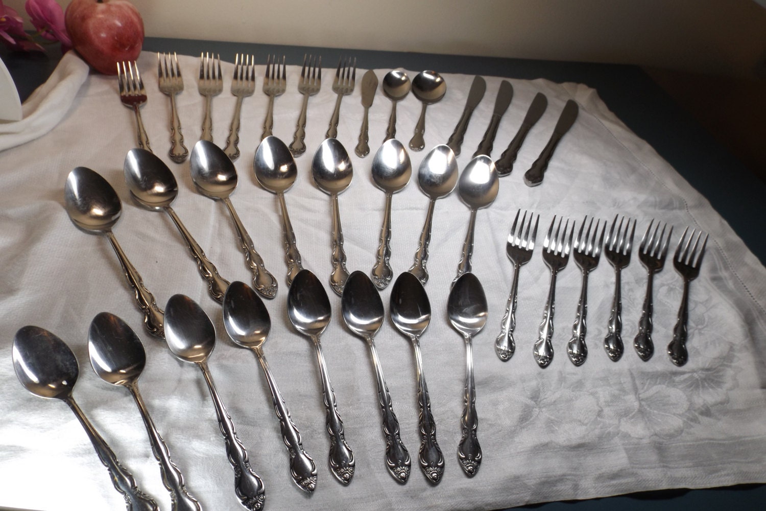 Korea Set Stainless flatware for 8 total 36 . Banquet.Home
