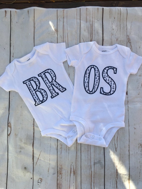 Items similar to Twin Boys onesies BROS Twin bodysuits on Etsy