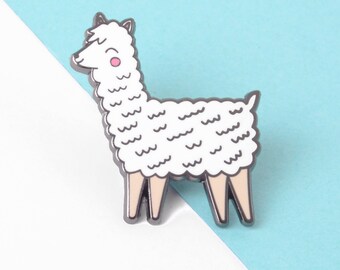 Cute Llama Enamel Pin Lapel Pin Hard Enamel Pin Badge Alpaca Lapel Pin Llama Gifts Hat Pin