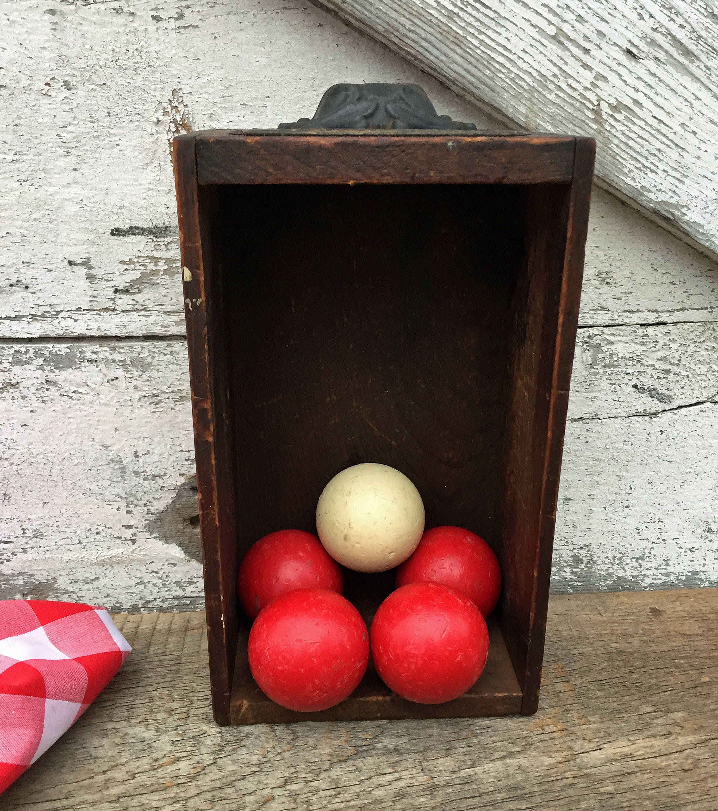 Vintage Set of Bumper Pool Balls Set of 5 Vintage Billiard