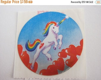 Rare Vintage Lisa Frank Large Unicorn and by VintageStickerLove