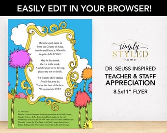 staff appreciation flyer