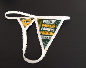 Green Bay Packers Thong G String Bachelorette Party Bridal Birthday Wedding Christmas Gift Idea Valentine's Day