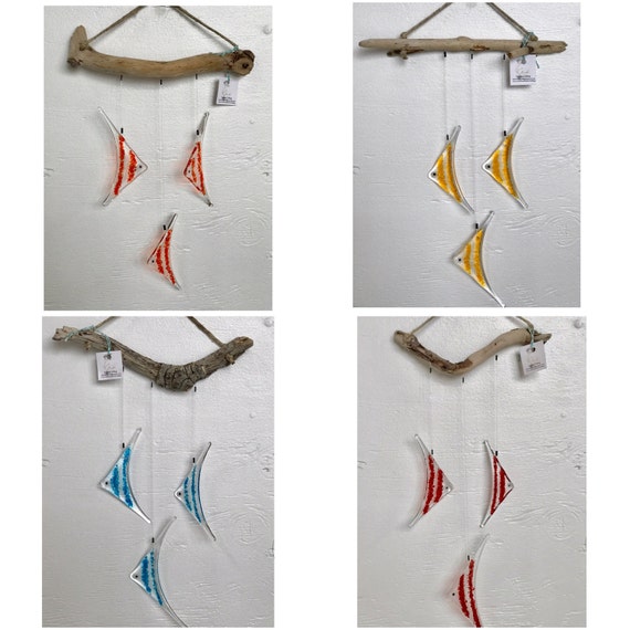 Fused Glass Fish Mobile