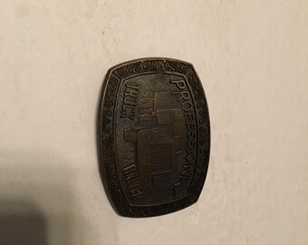 1970's professional truck driver belt buckle