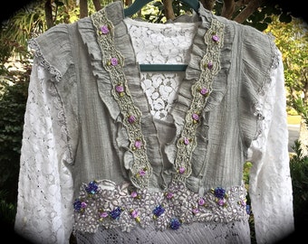 French Country Rose Knit Dress Set-Up