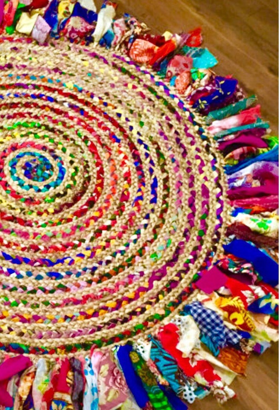 Boho Bohemian Round Rug by IslandChickDesigns on Etsy