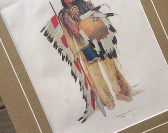 1945 Native American print by K. Ottinger