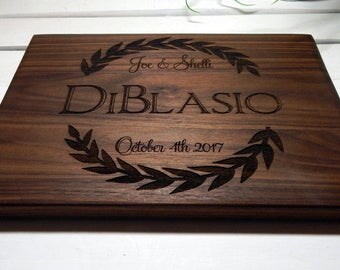 Cutting Board, 12" x 9" Personalized Cutting Board, Personalized Gift, Wedding Gift, House Warming Gift, Custom Cutting Board