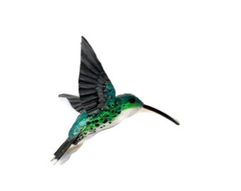 hummingbird art aper machè bird ornament decoration birds