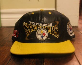 pittsburgh steelers leather hats