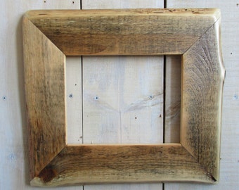 Handmade Rustic Wood Frame 11x14 Clear Poly