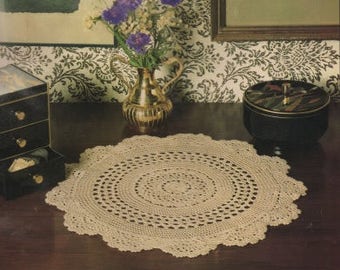 Vintage Crochet Doily Pattern "Traditionally Yours" - from Crochet Fantasy, January 1989