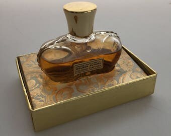 1950s Vintag PRINCE MATCHABELLI Golden Autumn COLOGNE Parfumee Crown Bottle 1 Fl Oz Almost Full Commercial Perfume