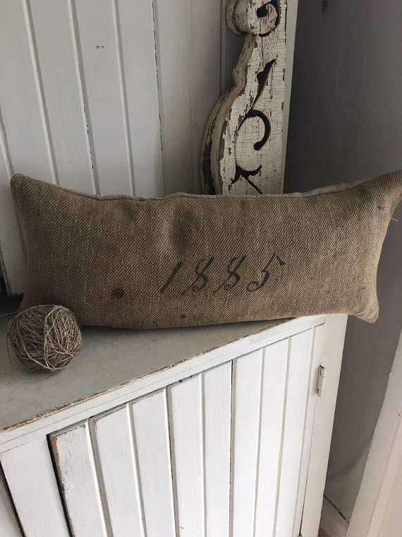 Antique Grain Sack Pillow
