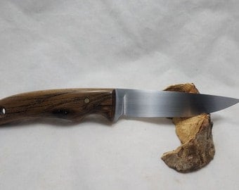 Drop-Point Hunting Knife, American Chestnut Handle