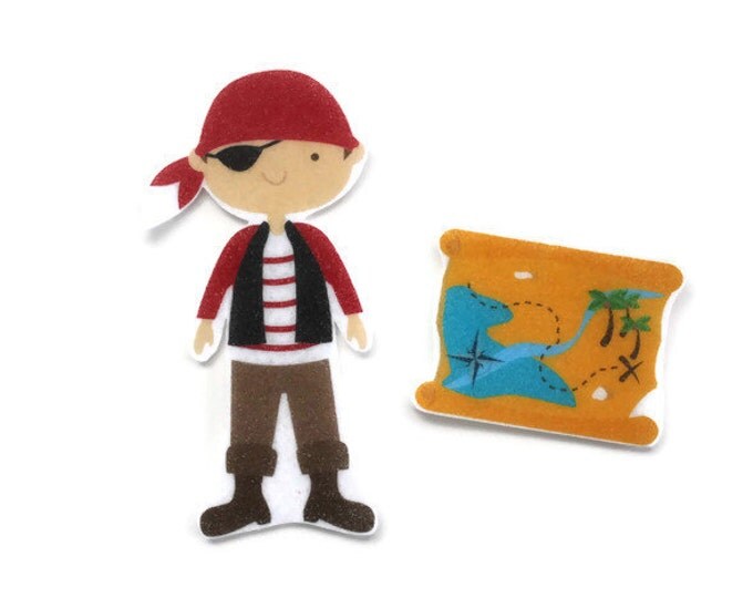 Pirate Felt Story Set - Pirate Doll Toddler Toy, Montessori Pretend Play Toy, Quiet Time Kids Activity, Felt Board Story Activity Set