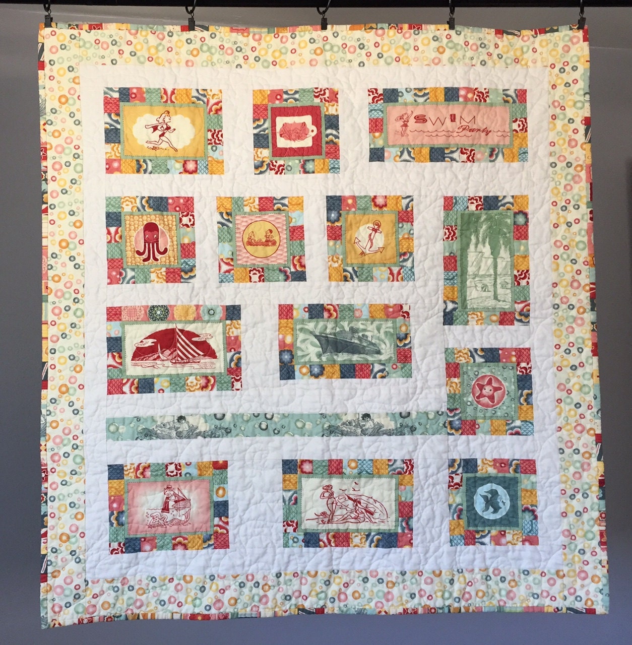 Beach/Summer Themed Quilt or Wallhanging