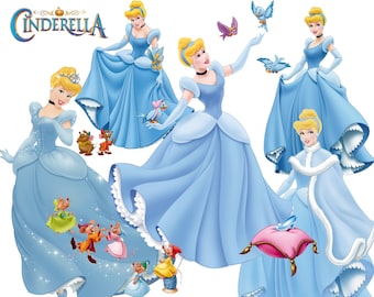 BEST collection of 100 Disney's CINDERELLA Clipart - 100 high quality CINDERELLA clipart - 100 Cinderella and Friends Graphics !!!