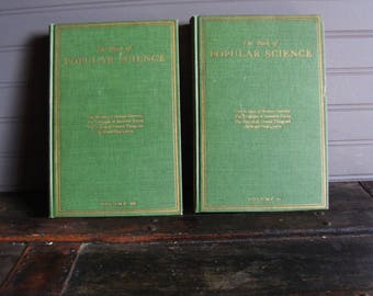 Vintage The Book of Popular Science Set of Two