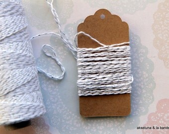 Twine Baker's Twine fine - silver/silver/silver - 10 m ep.1mm