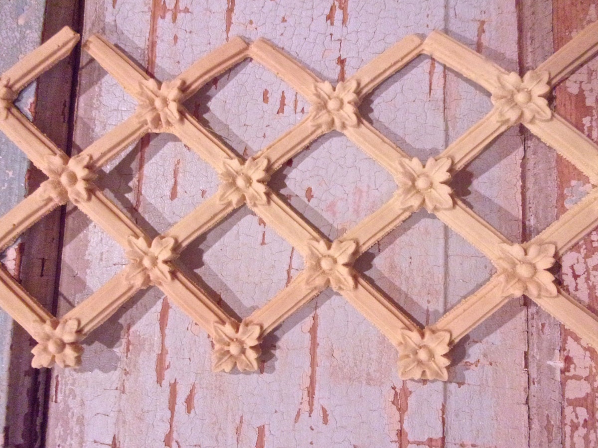 Shabby Chic Furniture Appliques Lattice Flexible Moulding