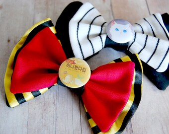 Mystic Messenger Character Bows // Zen 707 Yoosung Jumin Jaehee Unknown