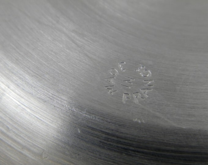 Tall Vintage French Mid Century Metal Champagne Ice Bucket / Cooler Heidsieck & Co with 2 Handles, Chateau Chic Decor, Celebration, Eparnay