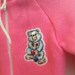 VTG Obion Pink Sleeper Winter Snow Suit Sz 0-9M Teddy Bear