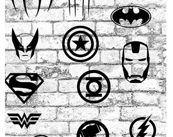 Superhero Wall Art Batman Decal Superman Decal Gotham