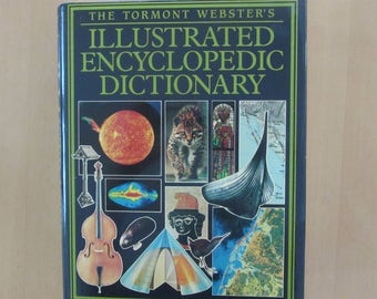 ILLUSTRATED ENCYCLOPEDIC DICTIONARY Tormont Webster (1990 Hardcover) - illustrations - maps - excellent large reference book