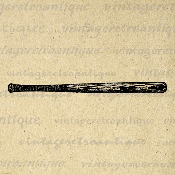 Digital Printable Baseball Bat Image Download Sports Graphic