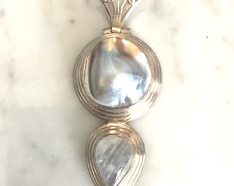Vintage Sterling Silver Necklace Pendant