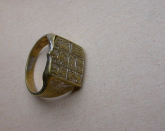 Ancienne épingle D'honneur En Argent Avec Armoiries De Ville – Ville Inconnue – Vintage