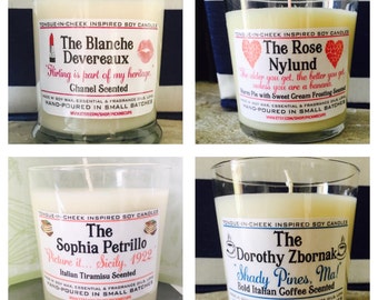 Golden Girls Candles-set of 4- Thank You for being friend- Scented Soy Candle- Golden Girls Gift- Mother's Day Gift- BFF GIFT