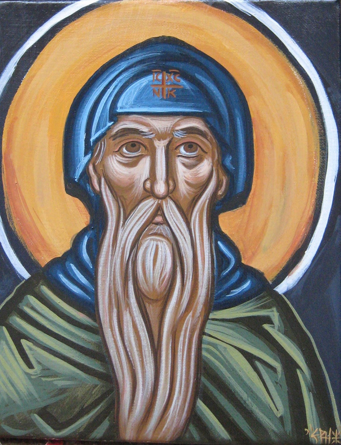 St Macarius the Great of Egypt Contemporary Byzantine Sacred