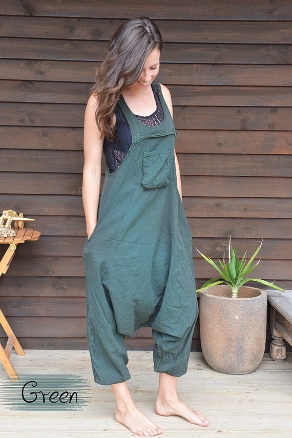 Funky Unisex Overalls Pure Cotton Overalls Loose by lallidesign