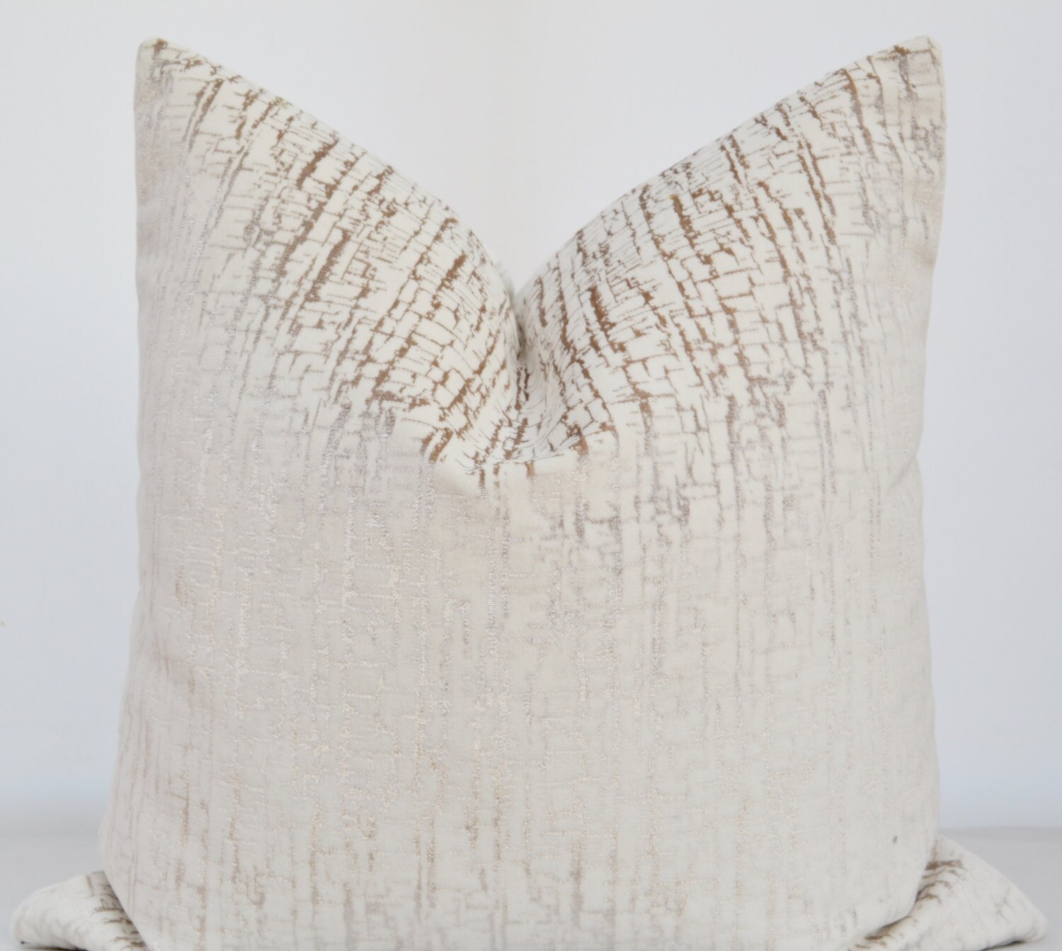 OffWhite Velvet Pillow Cover Cream Velvet Pillow CoverMink