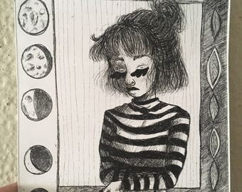 Penelope original intaglio print