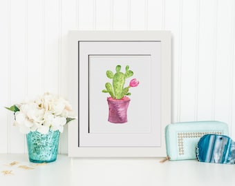 Cactus Wall Art cactus art | etsy Cactus Wall Art cactus art | etsy