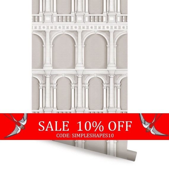 Sale Classic Architecture Beige Peel & Stick by AccentuWall