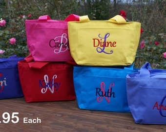 Personalized Monogrammed Lunch Bag Cooler Box Insulated school teacher lunch bag lunch tote lunchbox kids childrens
