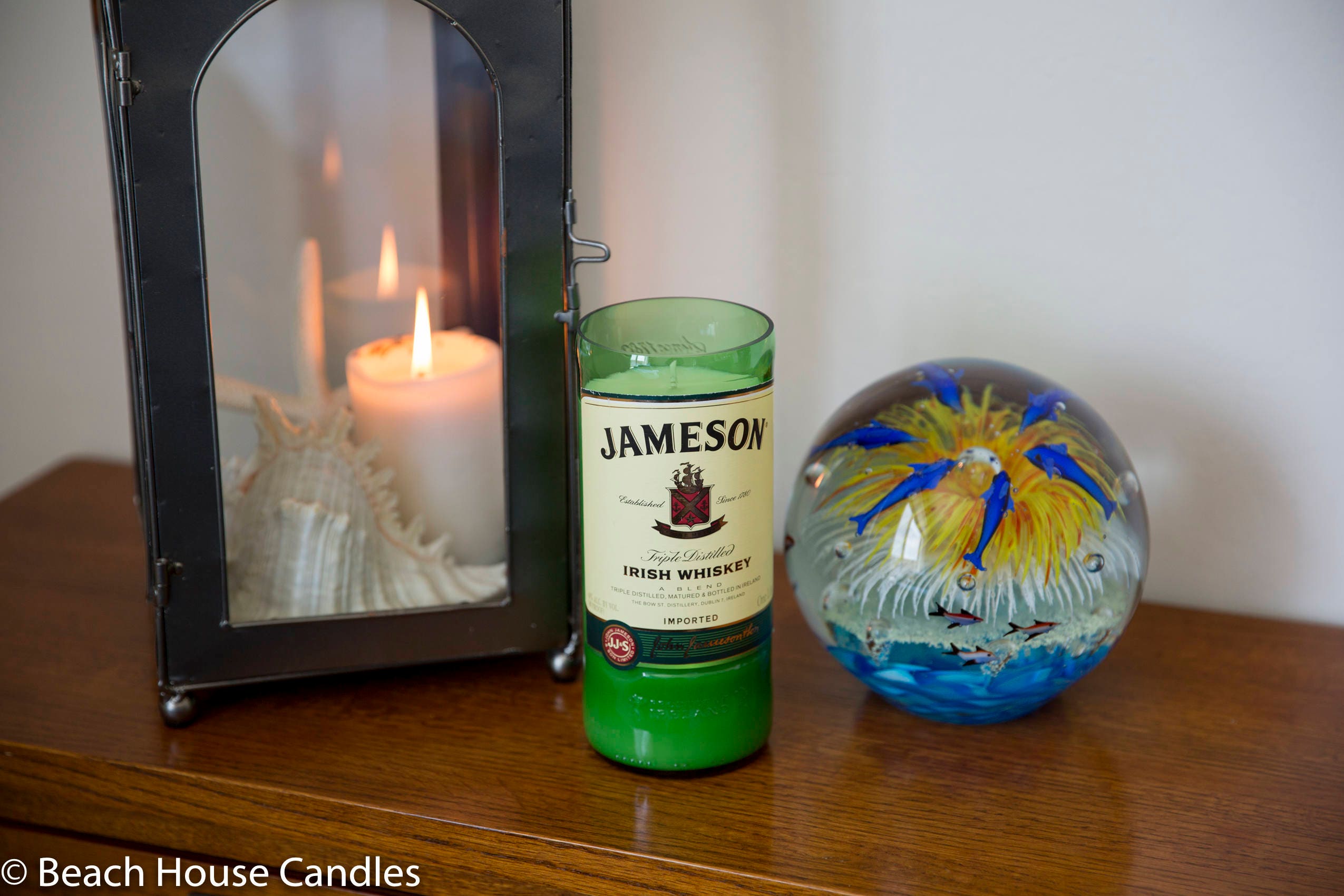 Liquor Bottle Candle Jameson Whiskey