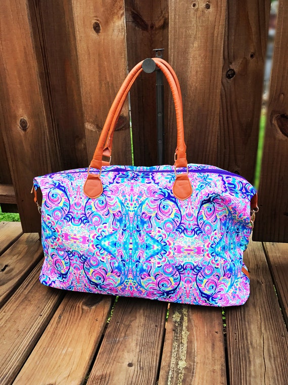 designer inspired weekend bag