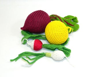 Kitchen decor crochet vegetables amigurumi play food home decor outdoor garden decorations yard decor front porch decor front door decor toy