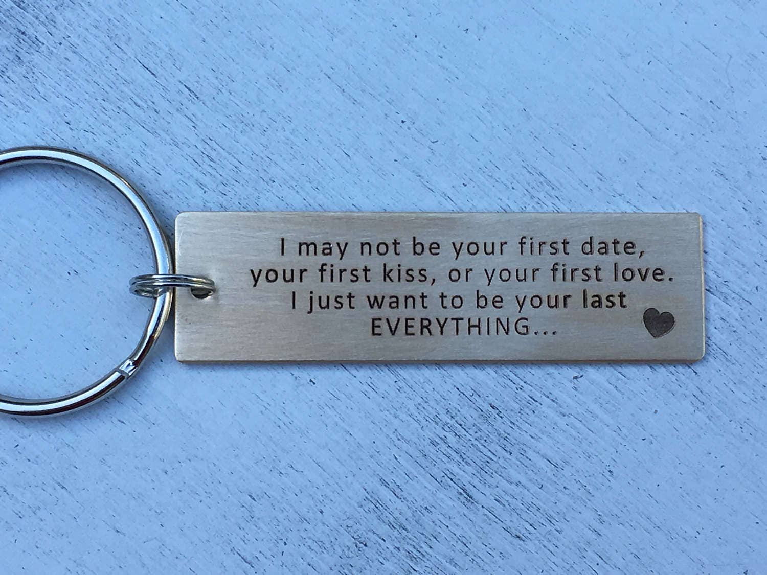 Boyfriend Gift - Anniversary Custom Personalized Keychain, There is no pretending that I love you keychain, Custom Keychain, Wedding gift