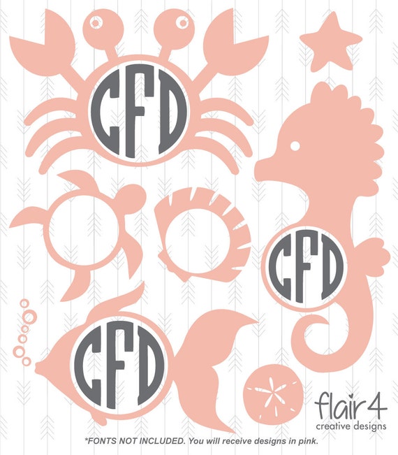 Sea Life SVG DXF PNG