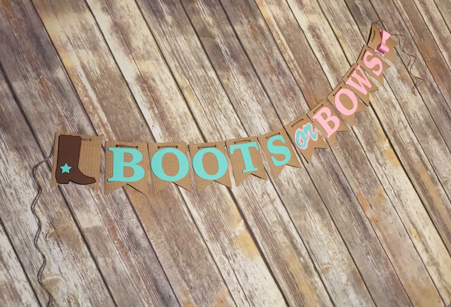Boots or Bows Banner Boots or Bows Party Boots or Bows