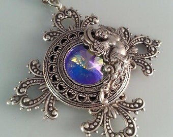 Game of Thrones Jewelry - Baroque Jewelry - Angel Necklace - Vintage Necklace - Victorian Necklace - Dawn Santucci - Metal di Muse