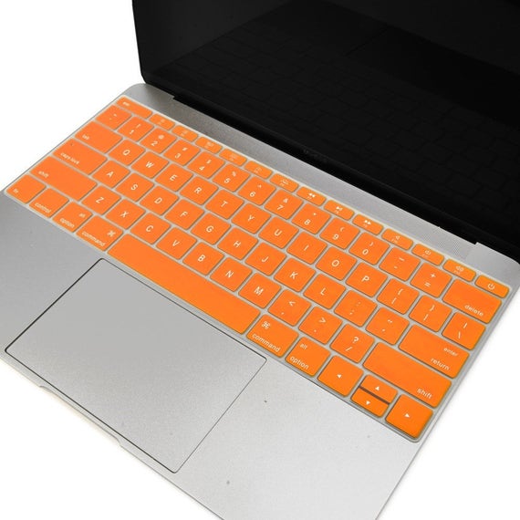 Macbook 12 Orange Keyboard Cover Silicone Skin for